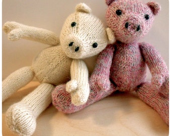 Little Pig Knitting Pattern | Knitted Pig Toy Pattern | Pig Amigurumi