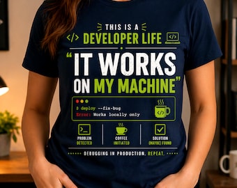 It Works On My Machine – Developer Shirt, Coding Humor PNG (Digital Download)