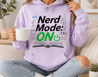 Nerd Mode On PNG, Developer Shirt Graphic, Coding T Shirt (Digital Download)