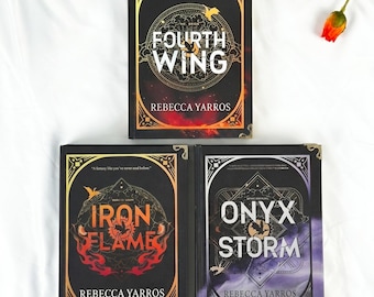 The Empyrean Series Hardcover Book Fourth Wing Iron Flame Onyx Storm Fantasy Collection