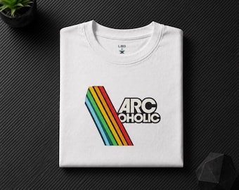 Archaholic T-shirt met regenboogstrepen | Op Arc Raiders geïnspireerd T-shirt