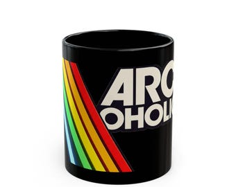 Arcaholic Arc inspired fan Mug | Black Ceramic Coffee Cup