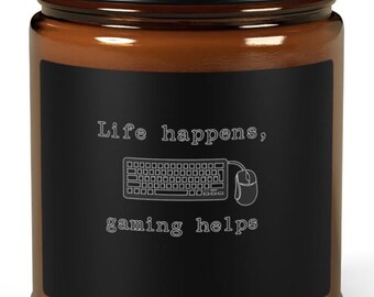 Life Happens, doneren helpt Candle | Sojageurkaars, amberpotje