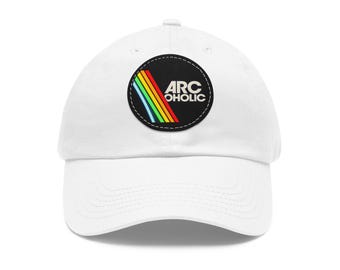 Arcoholic-hoed | Ronde leren patch
