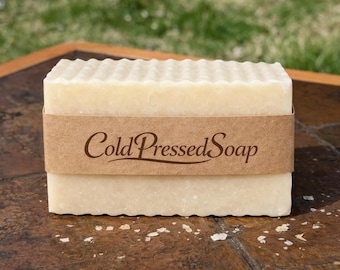 Jabón prensado en frío sin perfume / Sin fragancia para pieles sensibles / Jabón natural para rostro y cuerpo