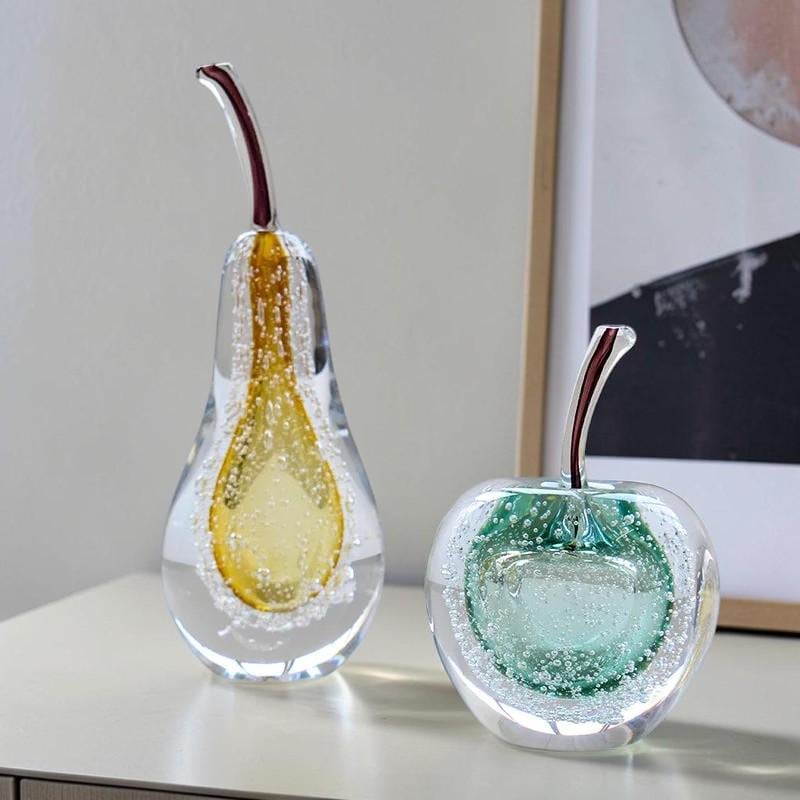 Glass pear ornament - Etsy 日本