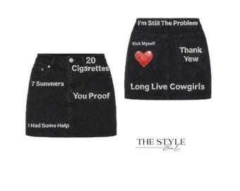 Custom Rhinestone Skirt