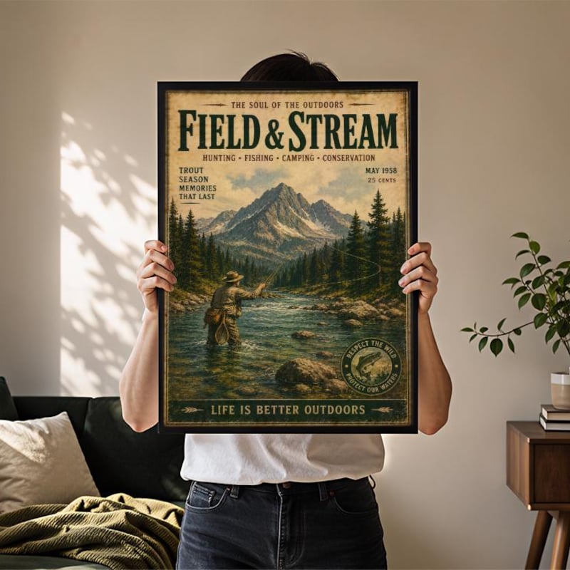 Cabin Poster for Wall Art - Etsy