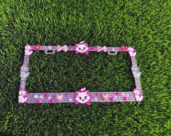 Funda para matrícula de Marie con pedrería