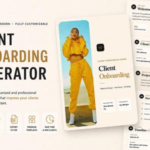Client Onboarding Template Bundle | Freelance Client Intake Form | Welcome Guide PDF for Agencies | Customer Onboarding Kit