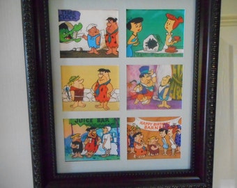 THE FLINTSTONES - Original collectors cards in framesBuy Unframed for 23.99 (Dollars)  or  Framed for 47.99 (Dollars)