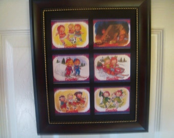 CAMPBELLS SOUPS -- Original collectors trade cards in frames   Buy for  23.99 (Dollars)  0r Framed for 47.99 (Dollars)