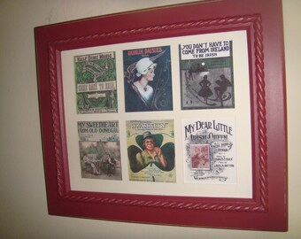 IRELAND - Song Sheet CoversBuy Unframed for 23.99 (Dollars)  or  Framed for 47.99 (Dollars)