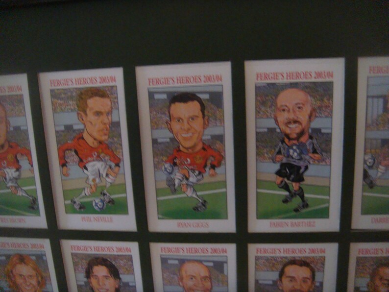 MANCHESTER UNITED FC Unusual pictures Caricatures Buy Unframed 23.99 Dollars or Framed 47.99 Dollars image 5