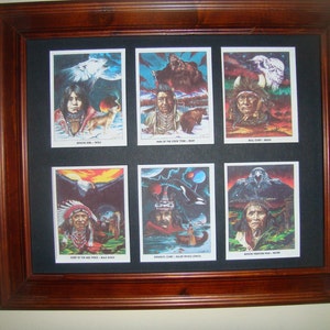 NATIVE AMERICAN INDIAN PicturesKoop zonder lijst voor 23,99 dollars of ingelijst voor 47,99 dollars afbeelding 2