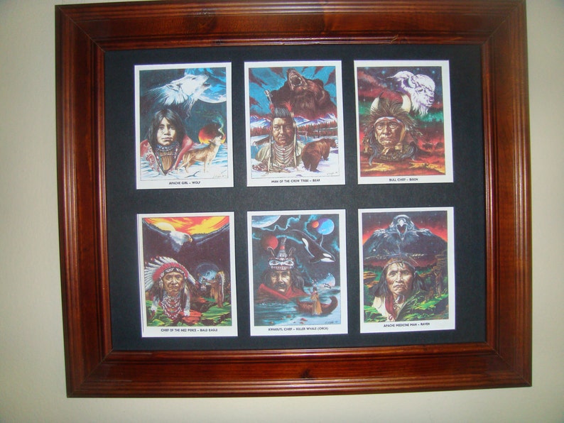 NATIVE AMERICAN INDIAN PicturesKoop zonder lijst voor 23,99 dollars of ingelijst voor 47,99 dollars afbeelding 2