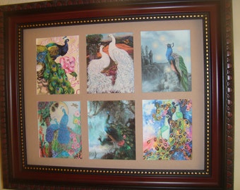 FANTASY - PEACOCKS   Buy for  23.99 (Dollars)  0r Framed for 47.99 (Dollars)Buy Unframed for 23.99 (Dollars)  or  Framed for 47.99 (Dollars)