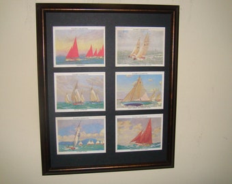 SAILING YACHTS - Framed Picture (also available unframed)Buy Unframed for 23.99 (Dollars)  or  Framed for 47.99 (Dollars