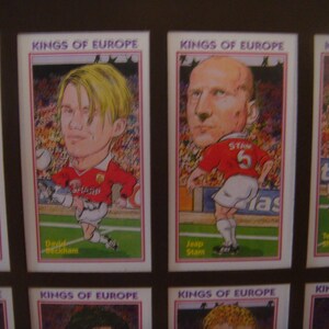 MANCHESTER UNITED FC Unusual pictures Caricatures Buy Unframed 23.99 Dollars or Framed 47.99 Dollars image 3