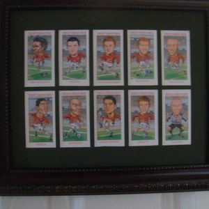 MANCHESTER UNITED FC Unusual pictures Caricatures Buy Unframed 23.99 Dollars or Framed 47.99 Dollars image 1