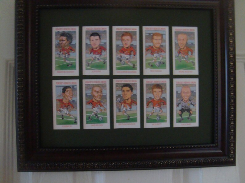 MANCHESTER UNITED FC Unusual pictures Caricatures Buy Unframed 23.99 Dollars or Framed 47.99 Dollars image 1