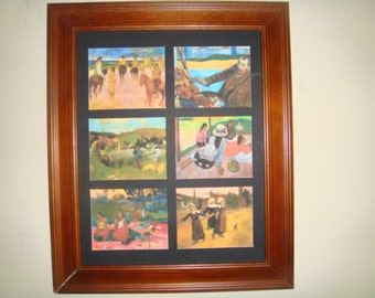 GAUGUIN (6 miniature reproductions of his paintings)Buy Unframed for 23.99 (Dollars)  or  Framed for 47.99 (Dollars