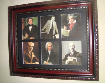 FAMOUS MUSICAL COMPOSERS - The 2nd in a series of Famous ComposersBuy Unframed for 23.99 (Dollars)  or  Framed for 47.99 (Dollars