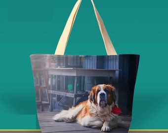 Bolso de lona personalizado con foto, bolso a medida, regalo para amigos y niños, regalo de San Valentín