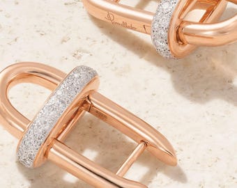 925 Sterling Silver Hoop Earring, U-Shaped Hoop, Diamond Hoop Earring, Dainty Hoop Earrings, Earring For Women