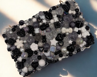 Black and White Maximalist Clutch