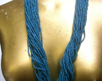 Exotic Glass Beaded Multi Strand Necklace