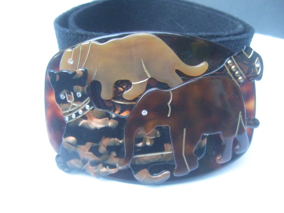 Very unique animal belt Jynqra Unique Animal Head Detail Practical Metal Buckle  main image 3