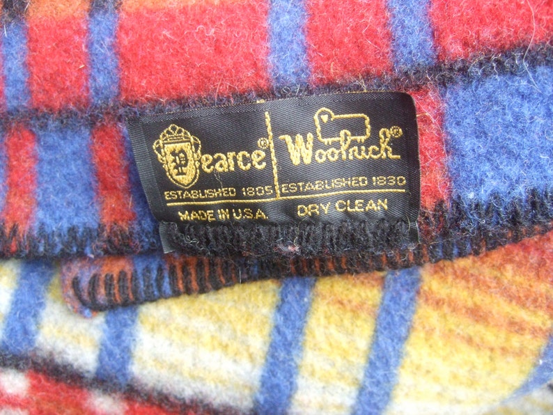 Vintage Wool Design Blanket by Woolrich c 1960 | Etsy