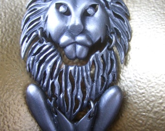 Mod Stylized Articulated Lion Pendant Necklace