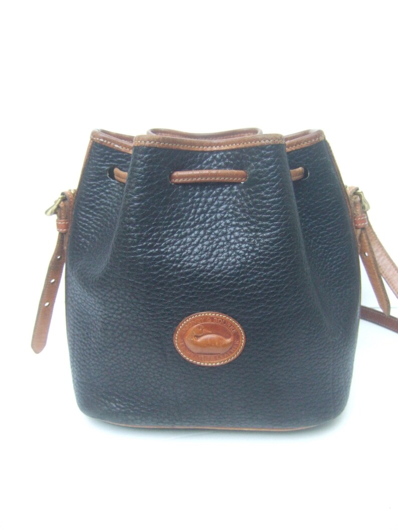 DOONEY & BOURKE Black Pebble Leather Shoulder Bag Genuine Etsy