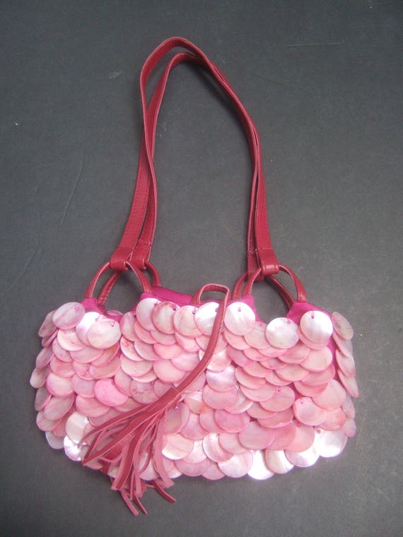 Exotic Pink Abalone Shell Diminutive Handbag