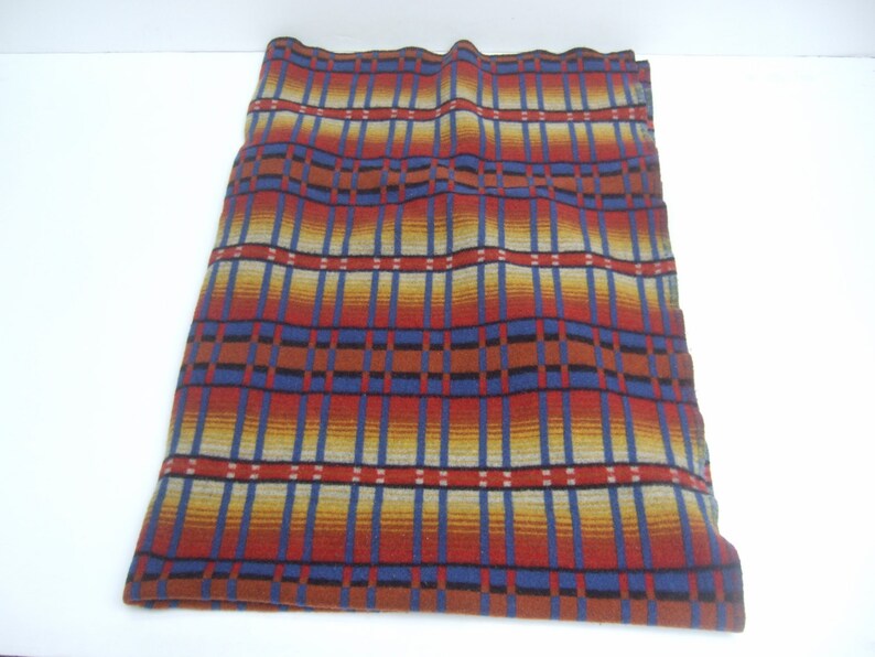 Vintage Wool Design Blanket by Woolrich c 1960 Etsy
