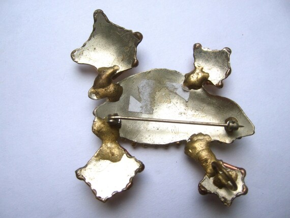 Unique Artisan Mixed Metal Frog Brooch - image 4