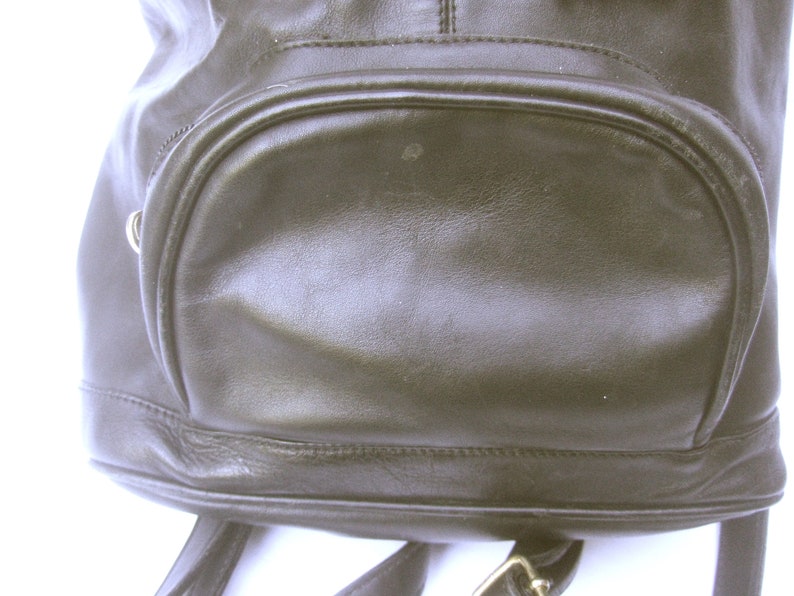 Italian Black leather Backpackhandbag