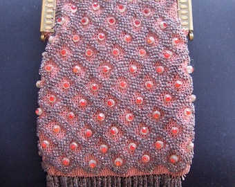 1930s Beaded Fringe Evening Bag