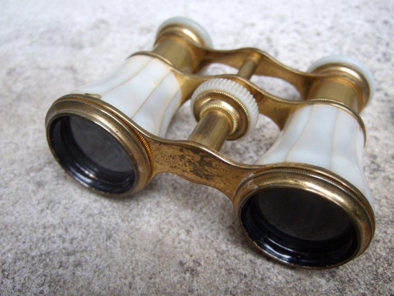 Opulent Mother of Pearl Opera Glasses from Paris … - image 1