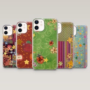Retro Whimsy mobilskal Whimsical Tweecore-fodral för iPhone 18Pro, 17, 16, 15, 14, 13, Samsung S26, S25, S24, S23Fe, A16, A56, Pixel 11, 10