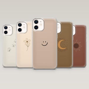 Schlichte ästhetische Handyhülle Minimal Minimalist für iPhone 17Pro, 16, 15, 14, 13, 12, Samsung S26, S25, S24, S23Fe, A16, A56, Pixel 10, 9Pro