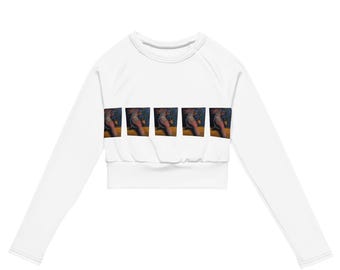 Maglia a maniche lunghe con uccellino