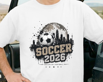 Soccer United By Football Shirt 2026 | Football Comfort Colors® Tee | Football Fan Tee | Sports Gift for Unisex