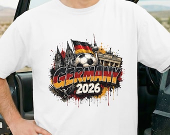 Germany 2026 Soccer Shirt | Germany Football Fan Graphic Tee | Cotton Comfort Colors® T-Shirt