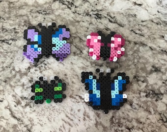 Perler bead butterflies mom dad kid, girl, and baby boy