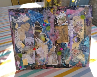 Tablero para collage/scrapbooking