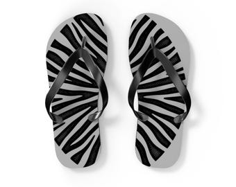 Chanclas personalizadas con estampado de cebra – Sandalias cómodas para el verano