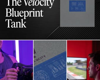 Velocity blauwdruk tanktop | Engineeringdiagram grafische tank
